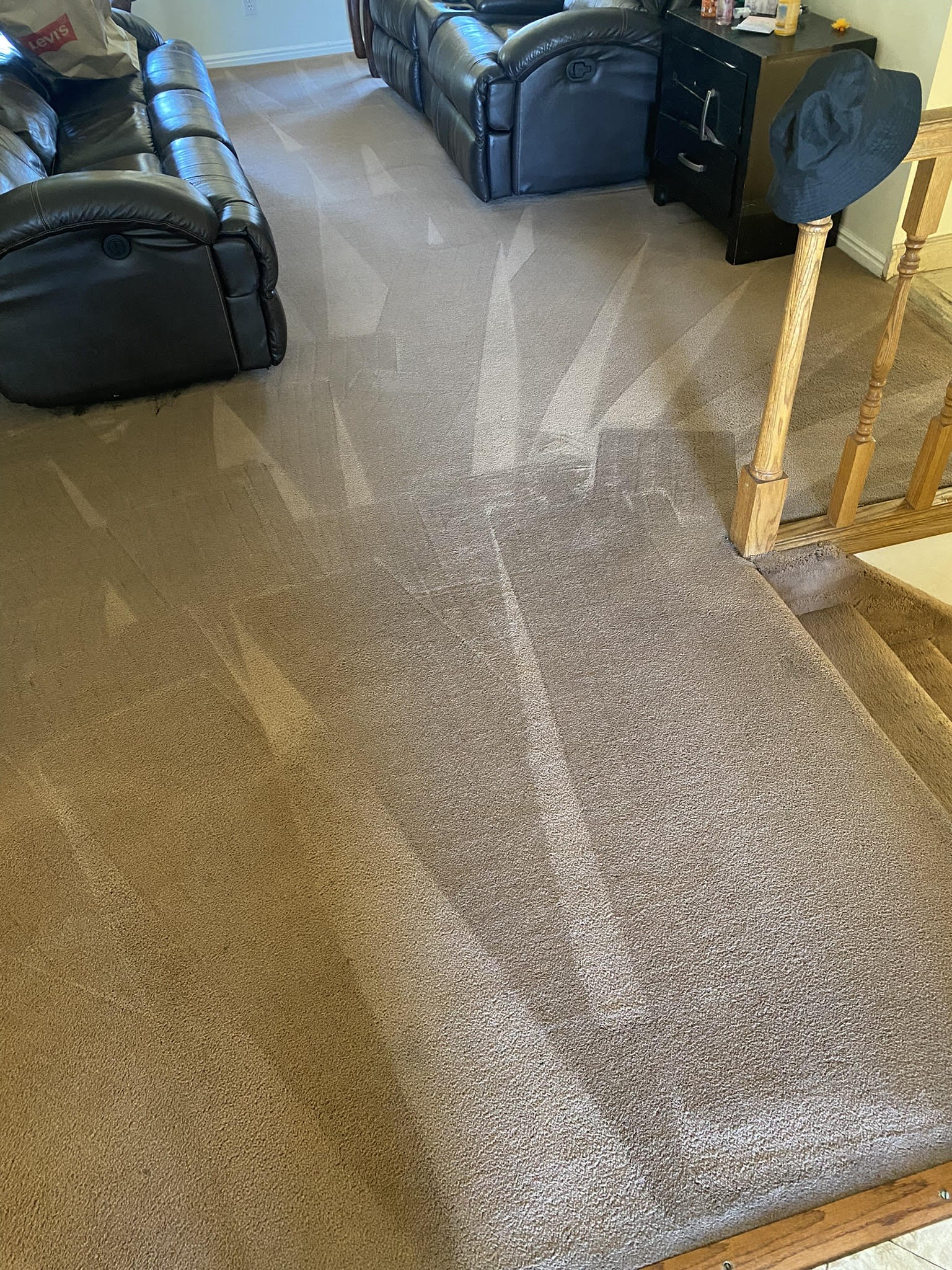 MK ProSteam Carpet Cleaning before and after image